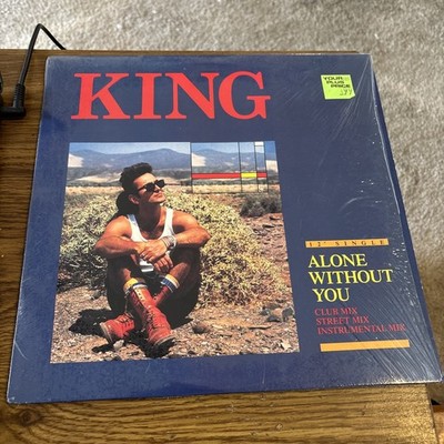 KING Alone Without You 12'' Single Club/Street/Instrumental 1985 Epic