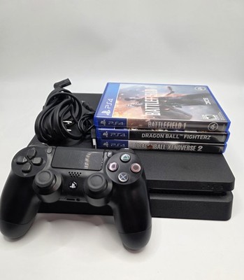 Sony PS4 Slim Console Bundle Controller and 3 games DragonballZ