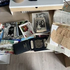 INTERESTING COLLECTION OF EPHEMERA. POSTCARDS, PHOTOS & MORE! LOOK!