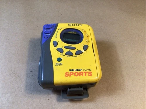 Vintage Sony Sports FM/AM Radio Cassette Walkman WM-FS493 MEGA BASS  AS-IS PARTS
