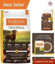 Original Grain Free Recipe - Natural Dry Dog Food with Real Chicken - 4 lb Bag