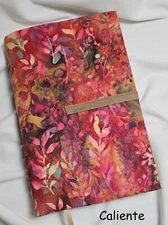 9.5" Tall Book Cover.  Your Choice of Fabric Print.  Adjustable.  Made in USA.