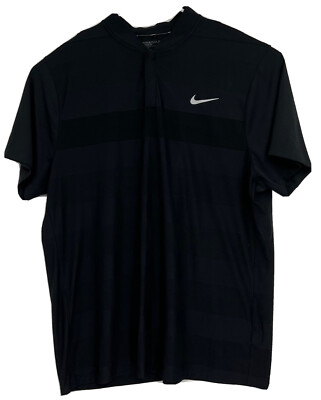 Nike Golf Momentum Fly Swing Knit Alpha Stripe Polo Shirt 802830 Men 2XL 