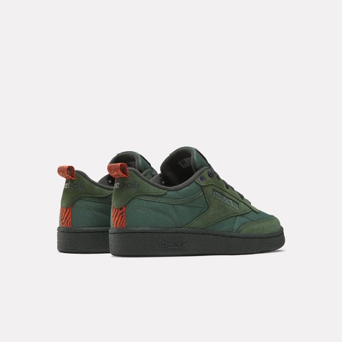 Sneakers Reebok Club C 85 in Escape verde/grigio6/arancione pompa - Foto 4 di 5