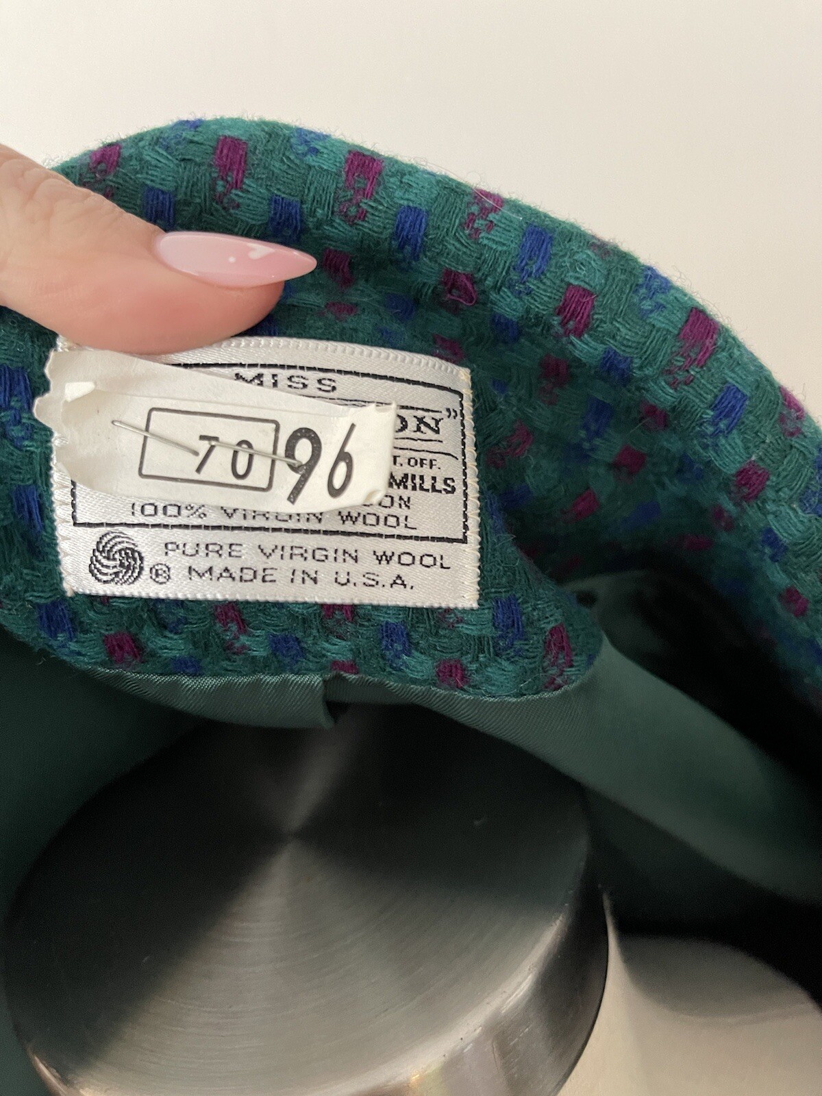 Vintage Pendleton Blazer- turquoise and purple Si… - image 8