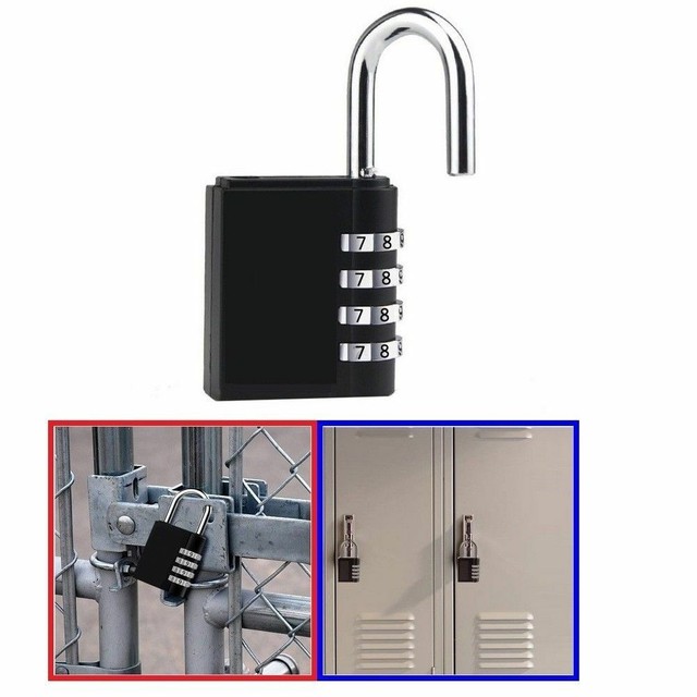 Performa 4 Digit GYM LOCK Combination Luggage School Sports Locker
