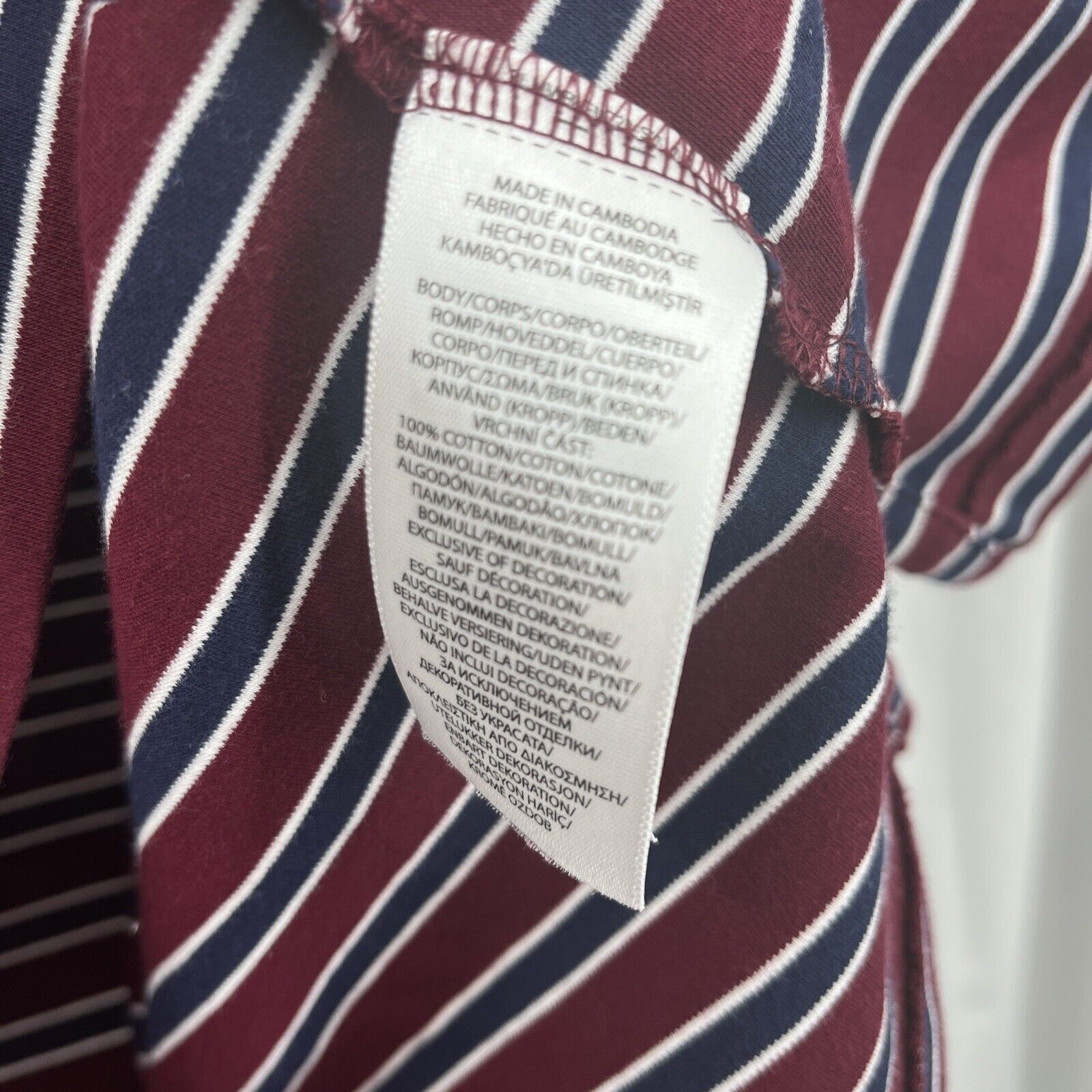 Polo Ralph Lauren Rugby Camicia Uomo XXL Marrone Blu Riga Manica Corta Logo Pony