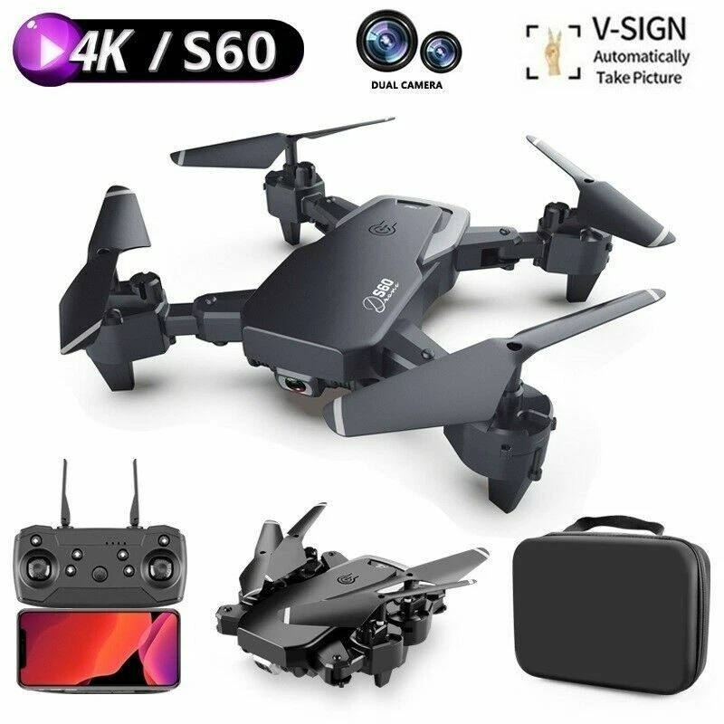 S60 Mini Drone 4K HD Camera FPV Drone Dual Camera Quadcopter Helicopter Toy - Image 2 of 4