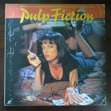 The "Pulp Fiction" LD signed by John Travolta, Tim Roth, & Rosanna Arquette