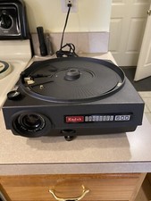 Vtg Kodak Carousel 600 Slide Projector - Repair Advance - Box, Cord, 4 Carousels