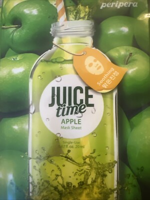 Peripera Korean Vitalizing Facial Mask Juice Time Apple 10  Sheet Pack.
