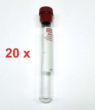 25 provette di vetro con tappo di gomma capacità 10ml 10 ml 16x100 x collezioni