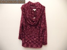 NWT Women's Knox Rose Fuzzy Sweater, XXL, Brandy Wine, 316032942, 191906127202