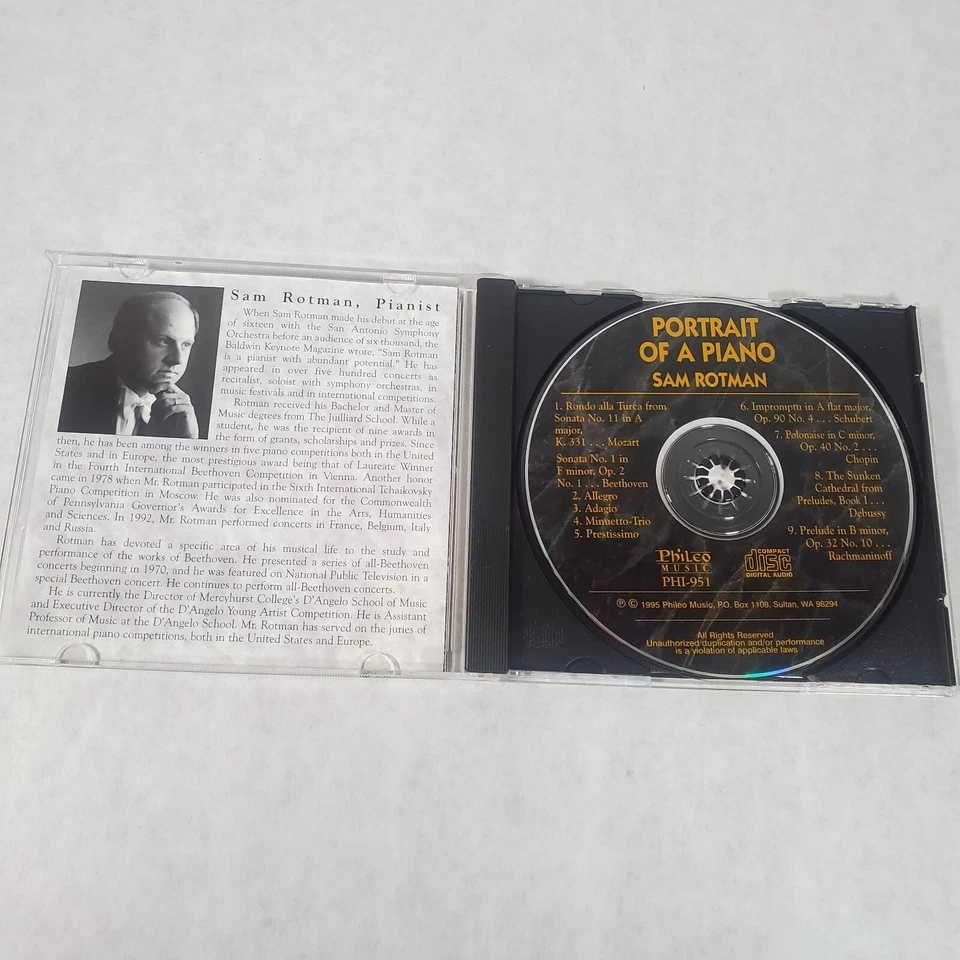SAM ROTMAN - Portrait of a Piano - Classical Music CD - Image 4 of 4