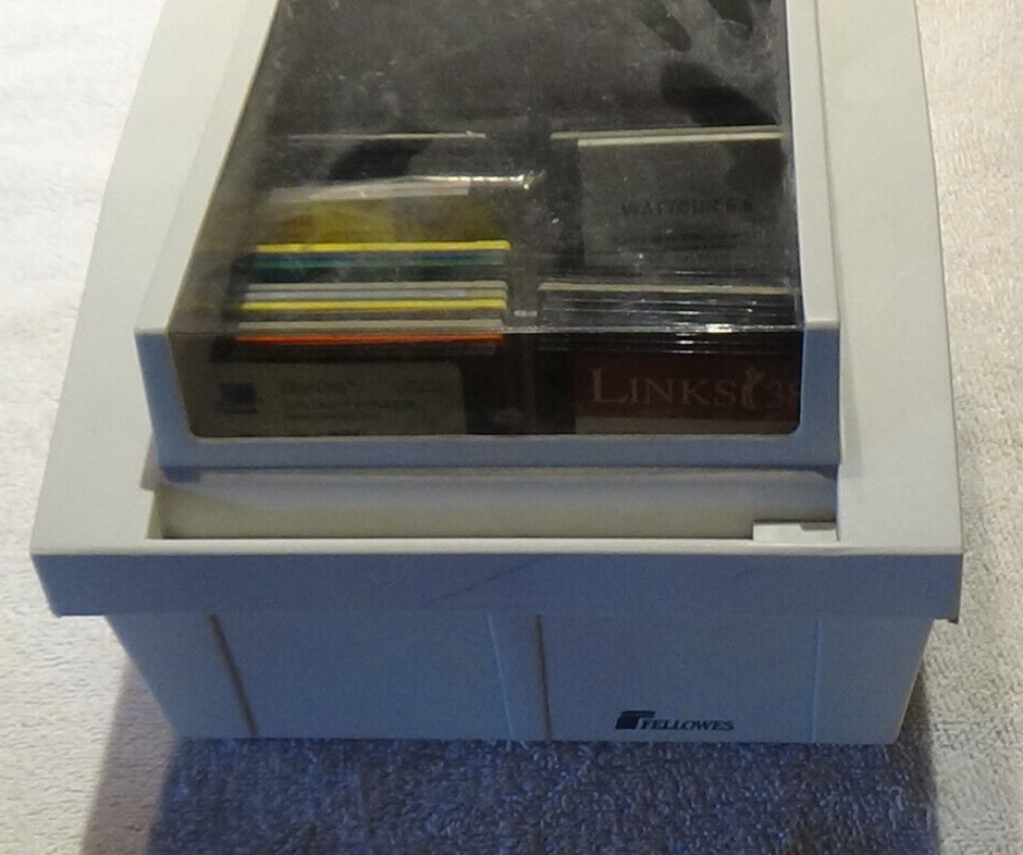 Fellowes Floppy Disk Holder Full Of Programs for ethernet & Etc-image