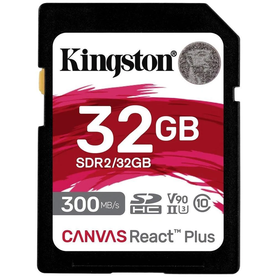 Kingston Canvas React Plus SD-Karte 32 GB Class 10 UHS-II