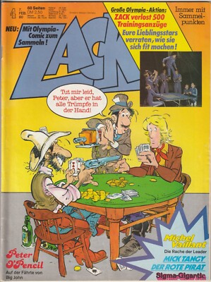   ZACK #4/1980 Peter O´Pencil, Koralle COMICHEFT Z1- *Mick Tangy *Sigma-Gigantic