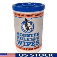 Heavy Duty Cleaning Wipes 72 Count Wet  Gritty 10x12 Inches Multi Surface Wipes