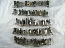 VINTAGE ~ LOT OF 50 ~ ELECTRONIC TUBES  ~ UNTESTED ~ SOME MISSING NUMBERS ~ OEG