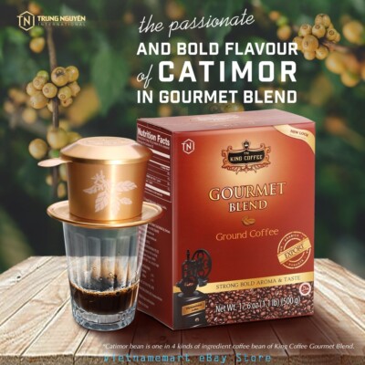 【SELF-PORTRAIT】ゴールドスカルプテッドカフ/関税込 King Coffee GOURMET BLEND Ground Coffee, Dark Roasted; 1.1