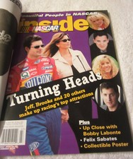 2000 ad July Inside Nascar Jeff & Brook Gordon Cover Beautiful People Issue VTG