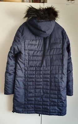 Superdry Damen Parka Wintermantel Winterparka 44 Blau Schwarz