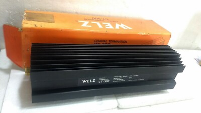 WELZ CT-300 1kWダミーロード 取説、箱付き WELZ CT-300 1kWダミー