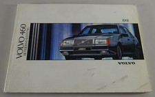 Operating Instructions / Manual Volvo 460 Model Year 1991 As of 08/1990