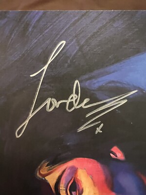 LORDE Signed Autograph 12X12 Flat Lithograph MELODRAMA Rare