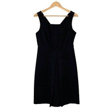 The Limited Women’s Size 6 Small Black Cotton Blend Pleat Front Pockets Dress