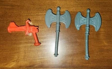 Vintage 80s MOTU He-man  2 Battle Axe & Blaster Masters of the Universe