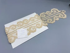 lot of 2 ivory lace 22” length x 2” width Curtain tie backs