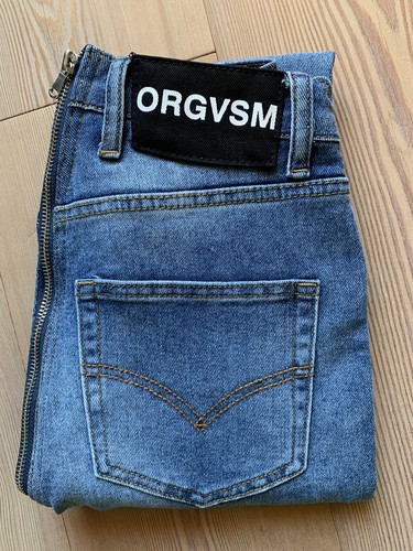 PANTALONI ORGVSM - RETRO ZIP JEANS SKINNY VERSION Tg S IT 40 EU 36 | eBay