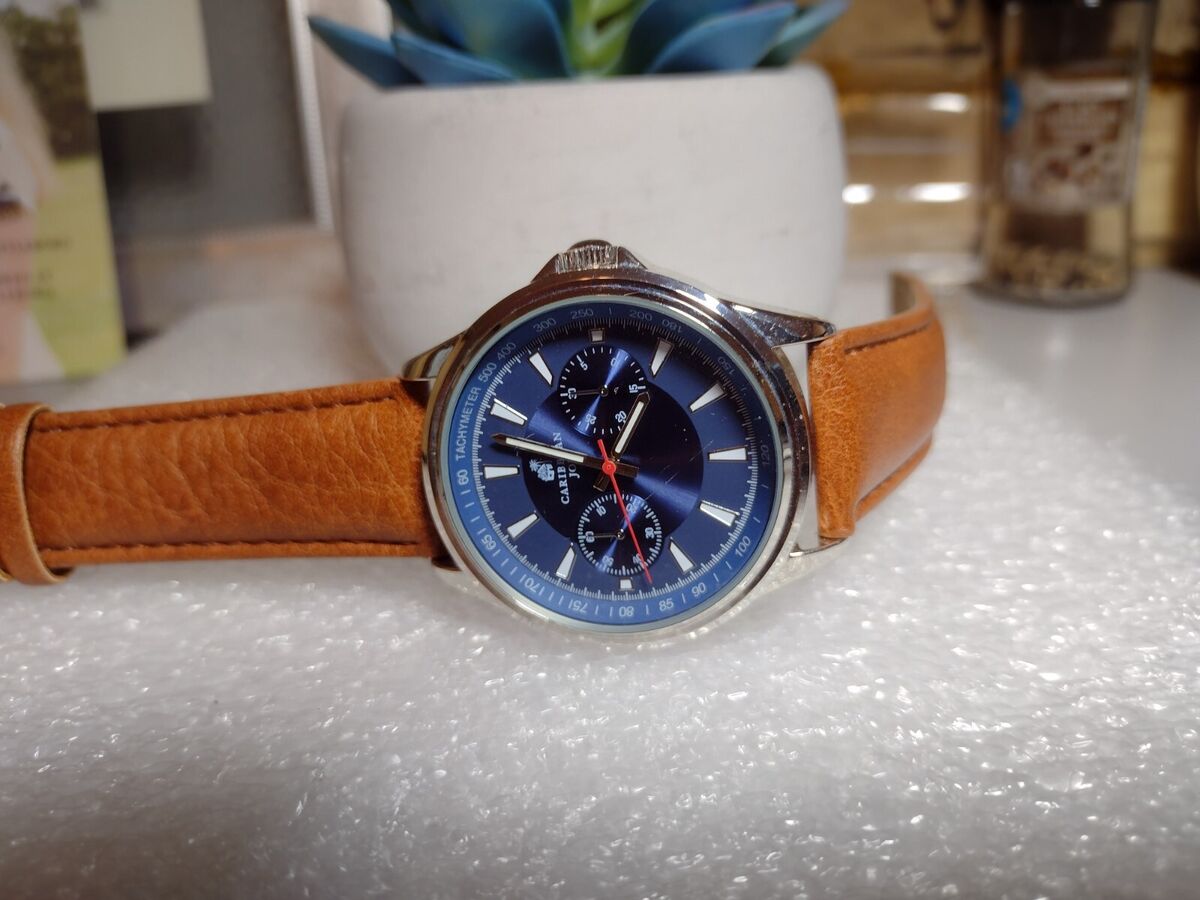 Caribbean Joe CJ7108SL Wrist Watch, 8.5 inch strap, 43 mm, works well | eBay Caribbean Joe CJ7108SL Wrist Watch, 8.5 inch strap, 43 mm, works well | eBay