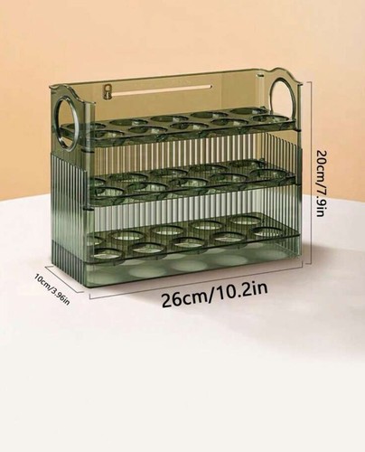 Automatic Flip Egg Storage Box, Refrigerator Door Egg Holder, Egg Organizer 30 - Picture 5 of 5