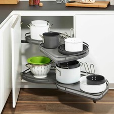 Kesseböhmer  LeMans II Eckschrank Beschlag anthrazit Schwenkauszug Schrankauszug