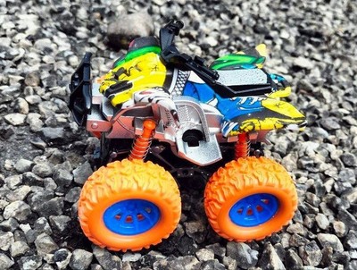 Monster Truck Off-Road Terrain Stunt Biker Vehicle Toy for Kid Boys Perfect Gift