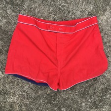 Vintage Mens 60s 70s Swim Trunks Board Shorts Swimsuit 35 Waist Surf Hawaii Sear
