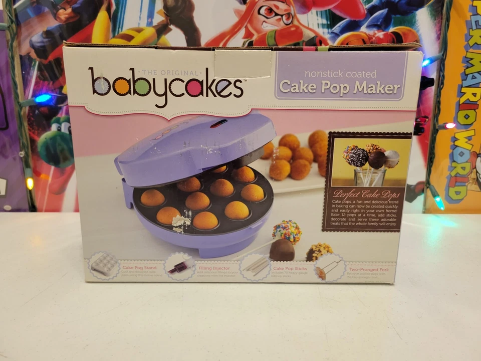 Open-Box Babycakes Cake Pop Donut Hole Maker Kit Makes Dozen Cakes - Изображение 4 из 4