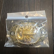 Western Style Scorpion Cowboys / Cowgirls Rodeo Belt Buckle