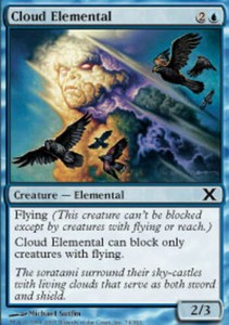 Cloud Elemental x4 - 10th Edition - NM-Mint, English - 10th Edition