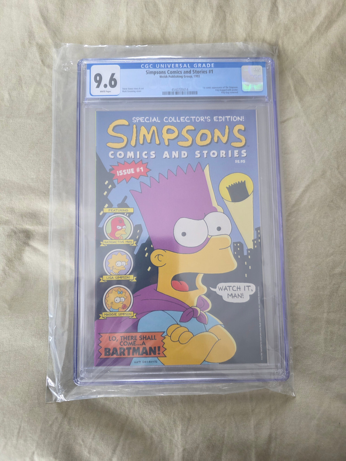 【希少】シンプソンズ　コミック　#20 CGC 9.4 Simpsons Simpsons Comics #20 Value - GoCollect