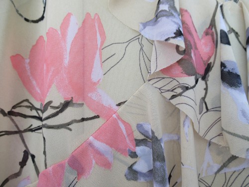 VERY PRETTY LIME GREEN FLORAL M & S DRESS - SIZE 20 - PRICE REDUCED! - Picture 3 of 7