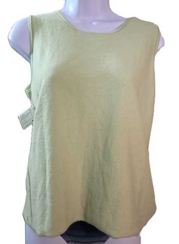 Rare CHANEL 2000 Cruise Mint Green Cashmere Tank Top UK Made - Size 44 (US 12?) - 第 10/15 張圖片