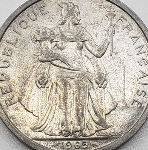 ◇MintSF◇ 5 Francs, French Polynesia, Circ. Choice Ex. Fine (EF+), Without IEOM - Picture 5 of 9