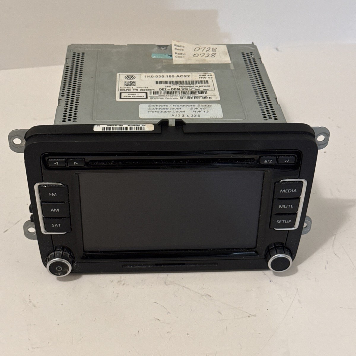 2011 VOLKSWAGEN JETTA RADIO CD INFO DISPLAY TOUCHSCREEN HEAD UNIT