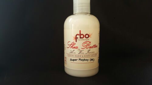 Super Playboy 4 oz beurre de karité lotion pour hommes huile parfumée de Cologne - Photo 1 sur 5
