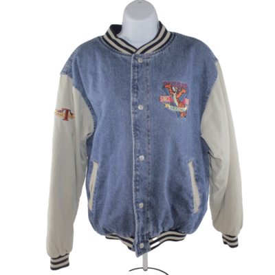 【90’s】Desney Store Tigger Varsity Jacket VTG 90s Disney Tigger Top Performance Embroidered Varsity Jacket