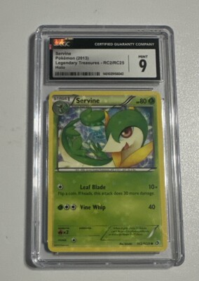 2013 Pokemon Legendary Treasures Servine HOLO RC2/RC25 PSA 9 Mint