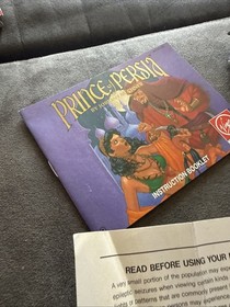 Prince Of Persia Nes Nintendo Game Box Manual Only